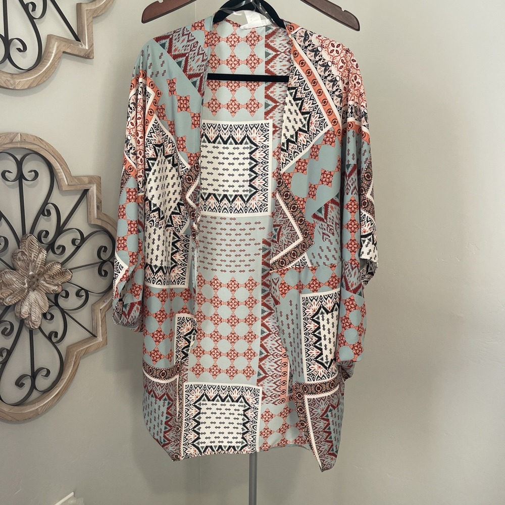 FSL Patchwork Kimono Size M Boho‎ Indie Bohemian